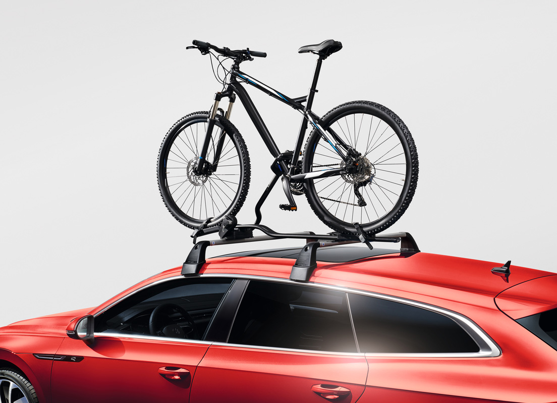 Volkswagen Genuine bicycle holder for bicycle frames of up to 100 mm (oval)/80 mm (round)