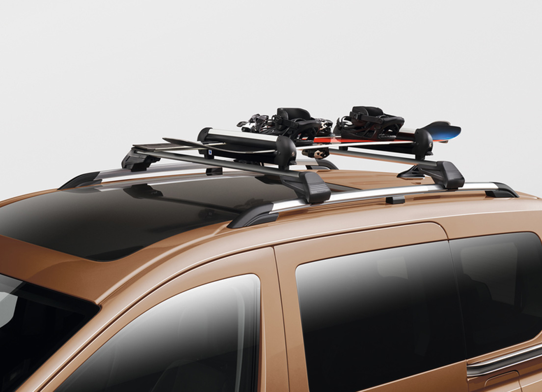 Volkswagen Genuine Ski and snowboard holder "Basic" 4/2, 4 pairs of skis or 2 snowboards