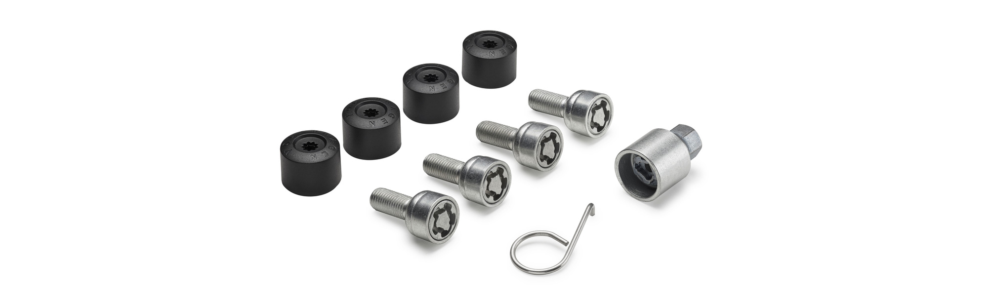 Volkswagen Genuine Wheel bolt locking set
