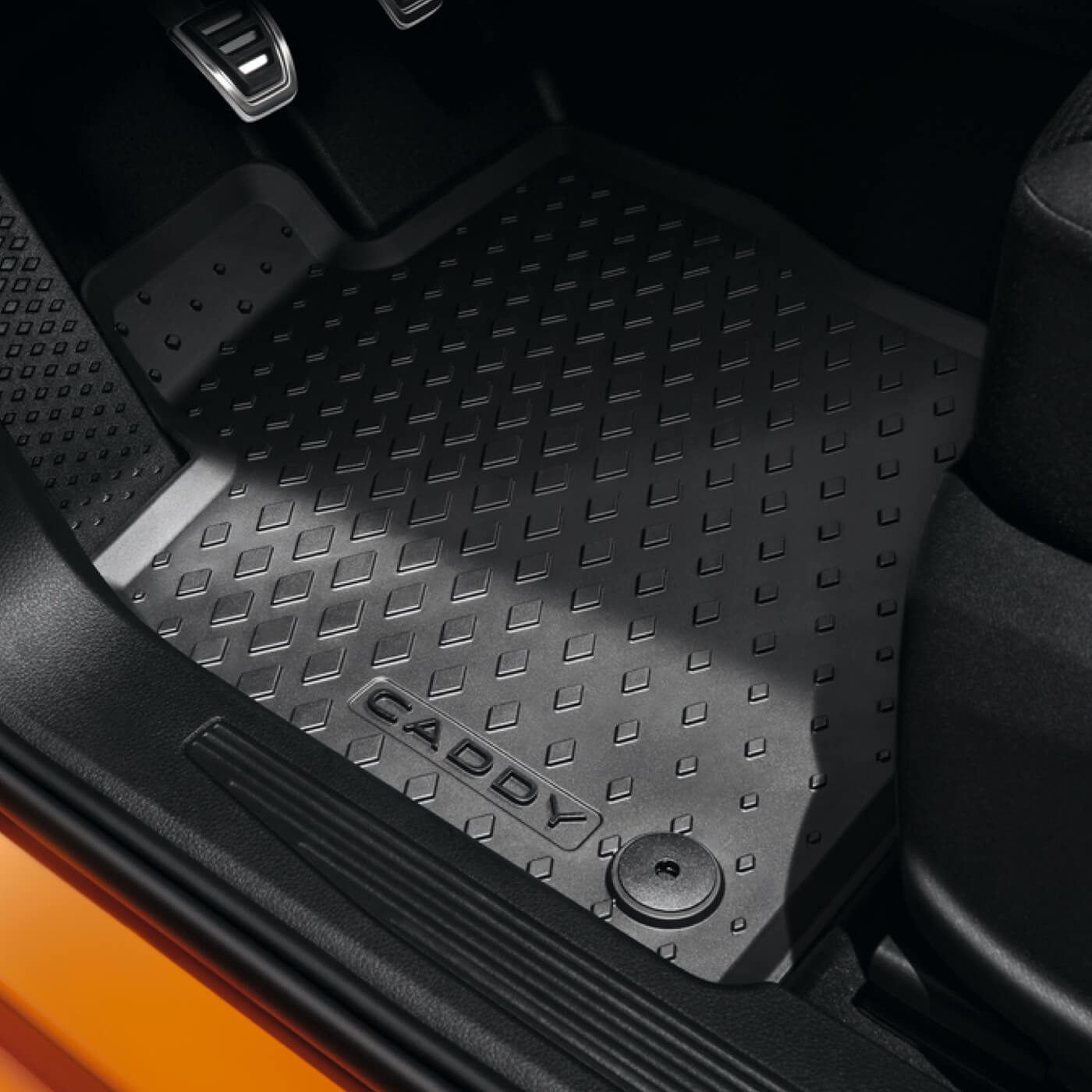 Volkswagen Genuine All-weather floor mats front, Titanium Black, right-hand drive