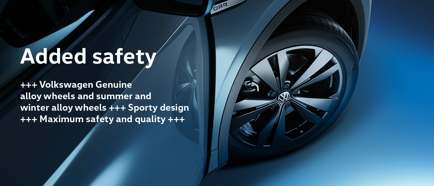 Added safety +++ Volkswagen Genuine alloy wheels and summer and winter alloy wheels +++ Sporty design +++ Maximum safety and quality +++