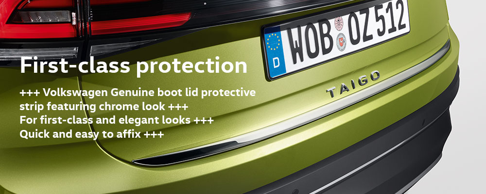 Protective strip for the tailgate, Chrome look