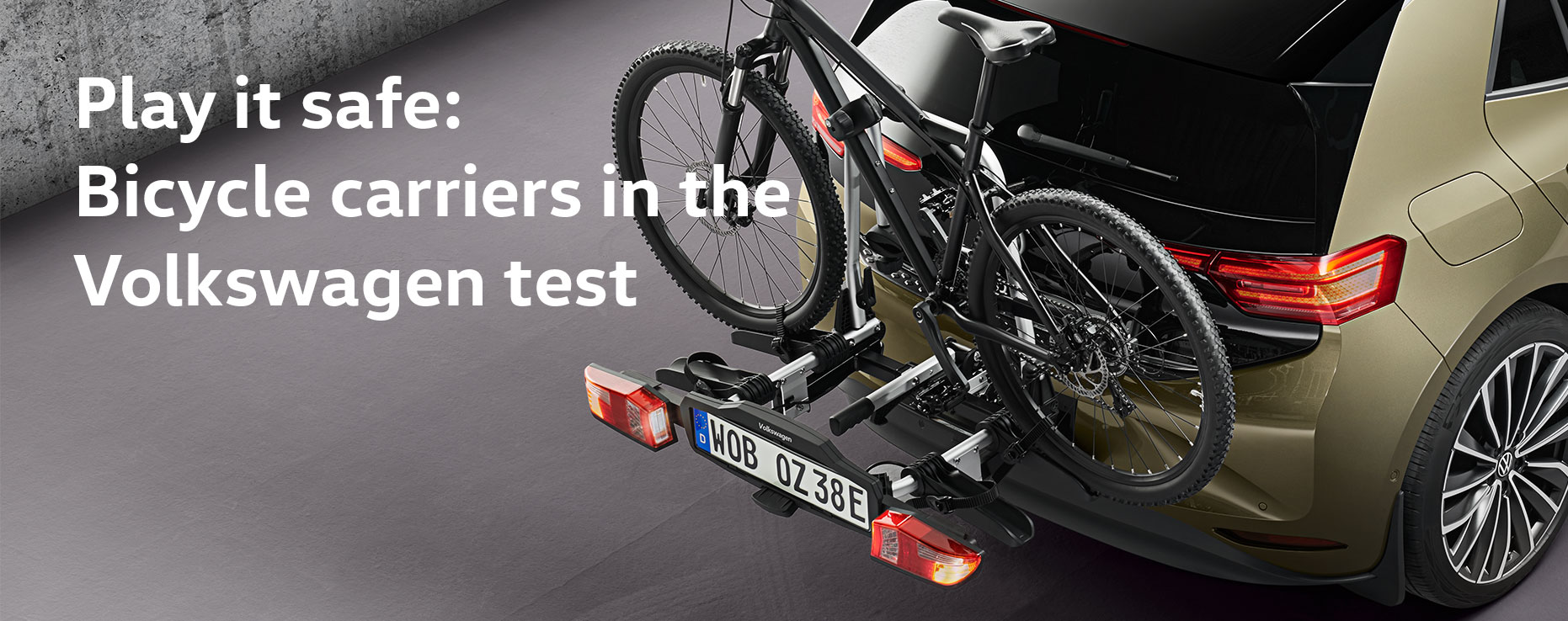 Play it safe: Bicycle carriers in the Volkswagen test