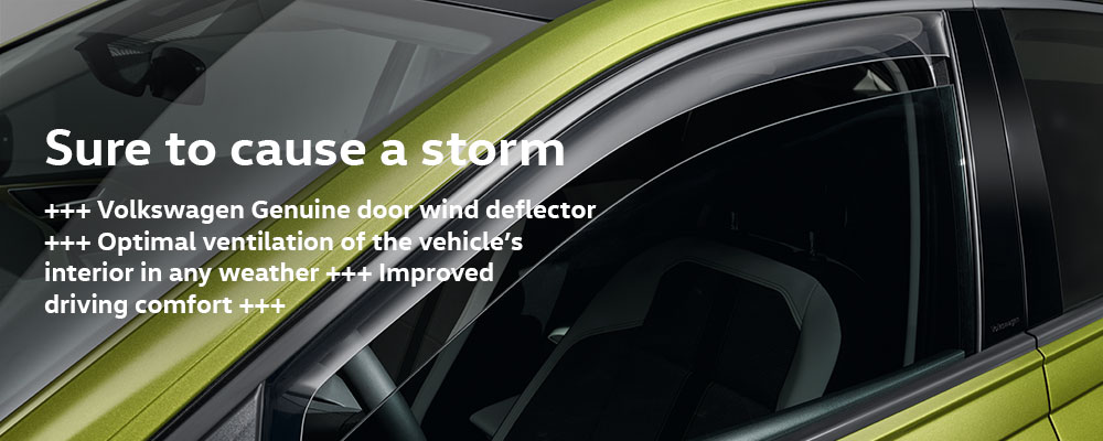 Door draught deflector, front, plug-in