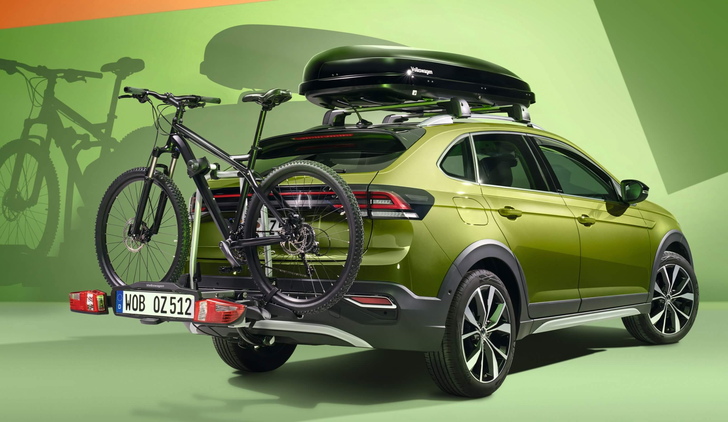 Bicycle carrier for the towing hitch 2 bicycles, folding, Compact II